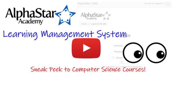 Computer Science Courses on AlphaStar Learning Management System